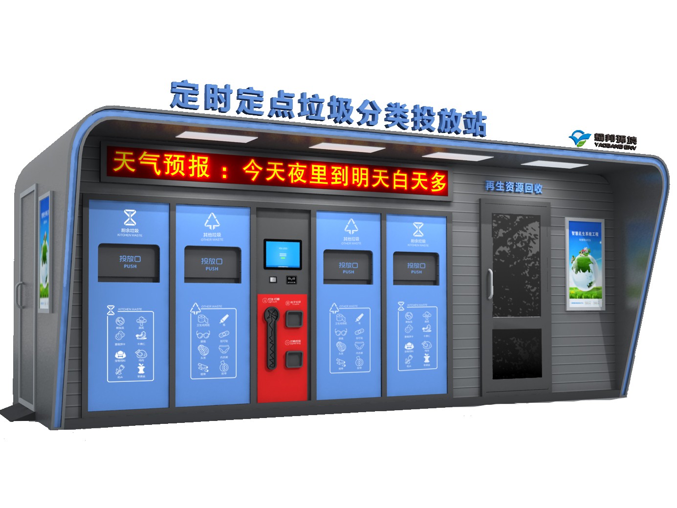 耀邦環(huán)境智能分類(lèi)回收站