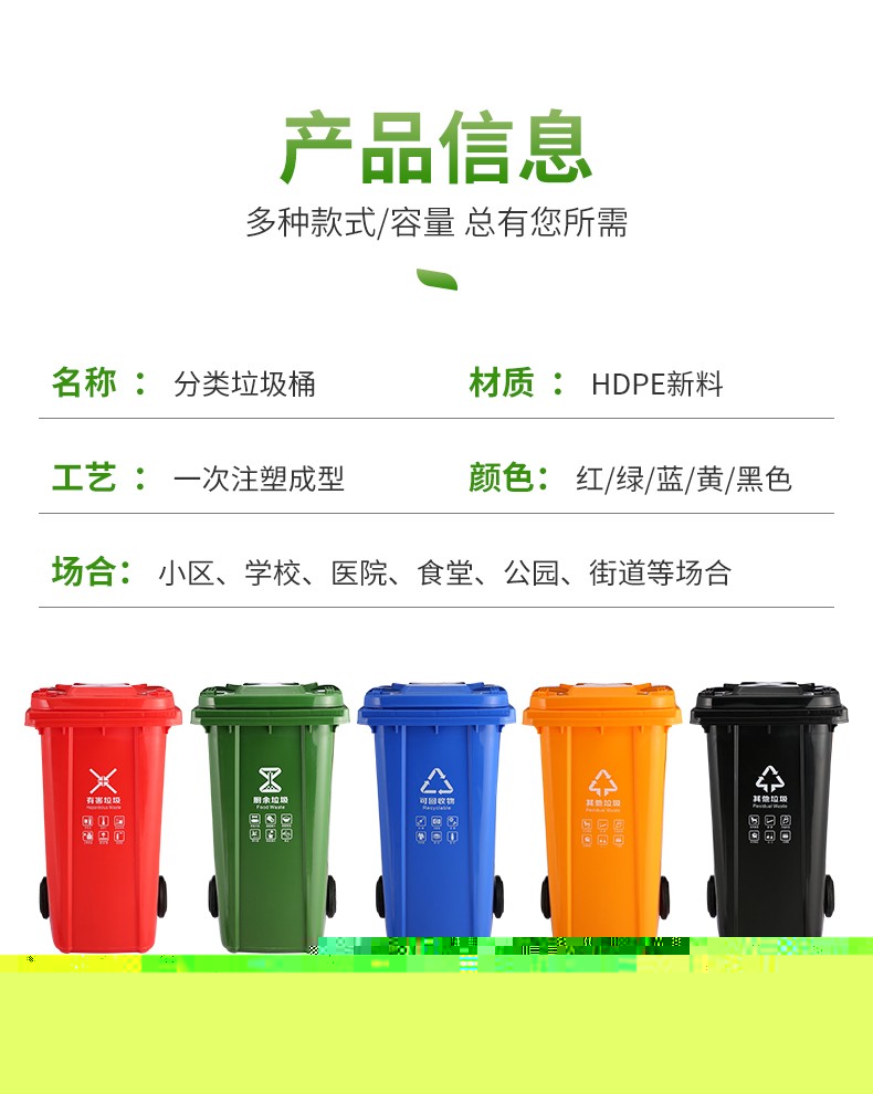 耀邦集團(tuán)新國(guó)標(biāo)四色垃圾桶
