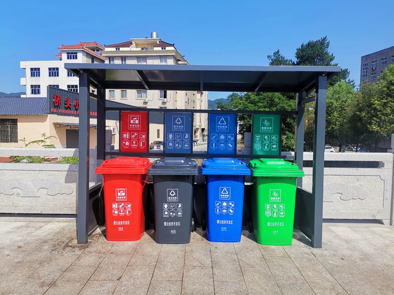 簡易版垃圾分類亭